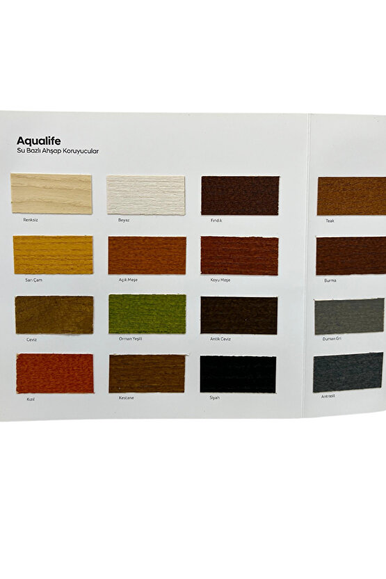 Aqualine (aqualife) Su Bazlı Ahşap Koruyucu Kokusuz 2,5 Litre Fındık