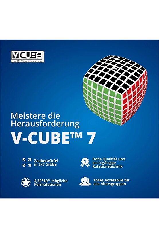 Orijinal V-Cube 7x7 Pillow Küp - V-Cube Küp - Zeka Küpü - 7x7 Pillow Küp - Akıl Küpü - Akıllı Küp -V