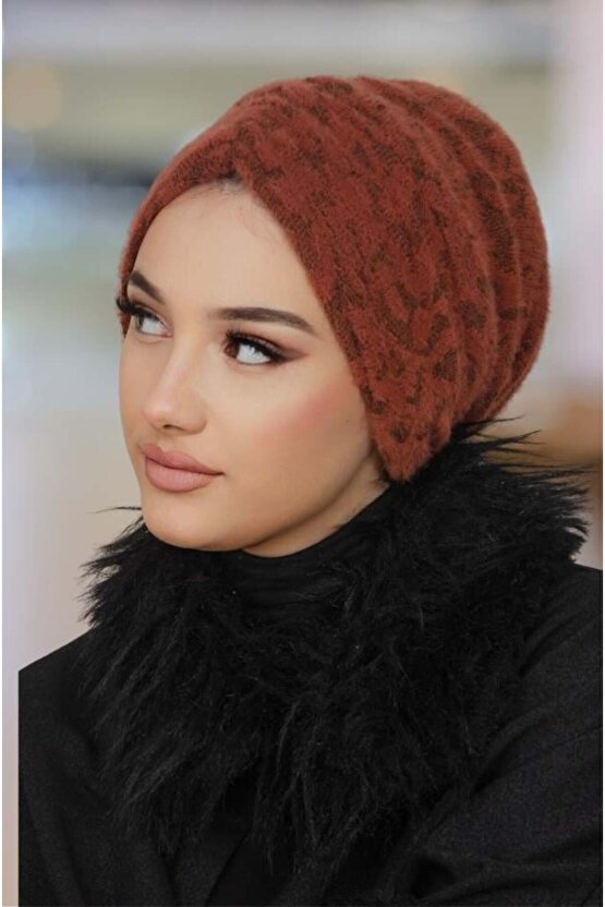 Taba Yumoş Kışlık Büzgülü Bone