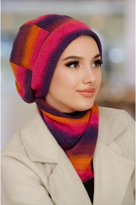 Rengarenk Tesettür Bere ve Etol Takım