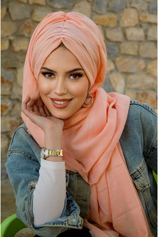 Somon Büzgülü Hazır Şal