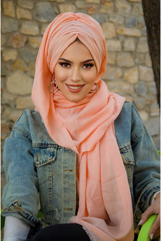 Somon Büzgülü Hazır Şal