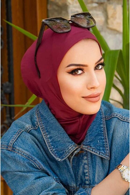 Koyu Bordo Yüzücü Bonesi - Sporcu Bonesi