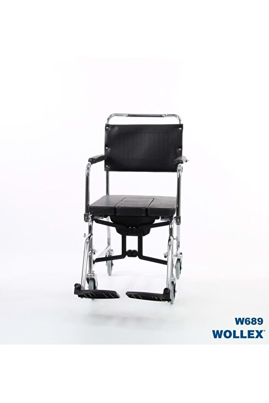 W689 Klozetli Tekerlekli Banyo Sandalyesi