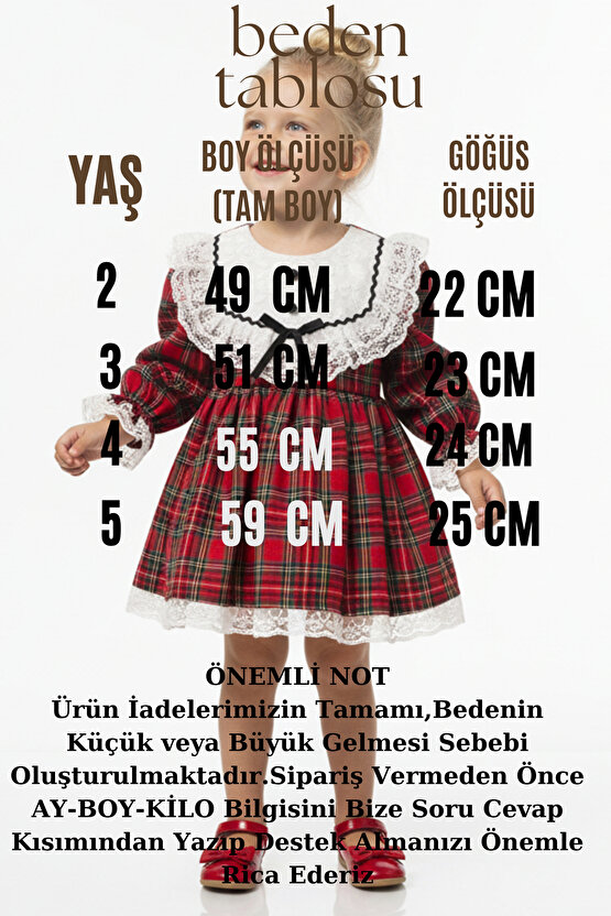 Kız Bebek Elbise Kız Çocuk Elbise Doğum Günü Parti Düğün Özel Gün Uzun Kol Astarlı Elbise