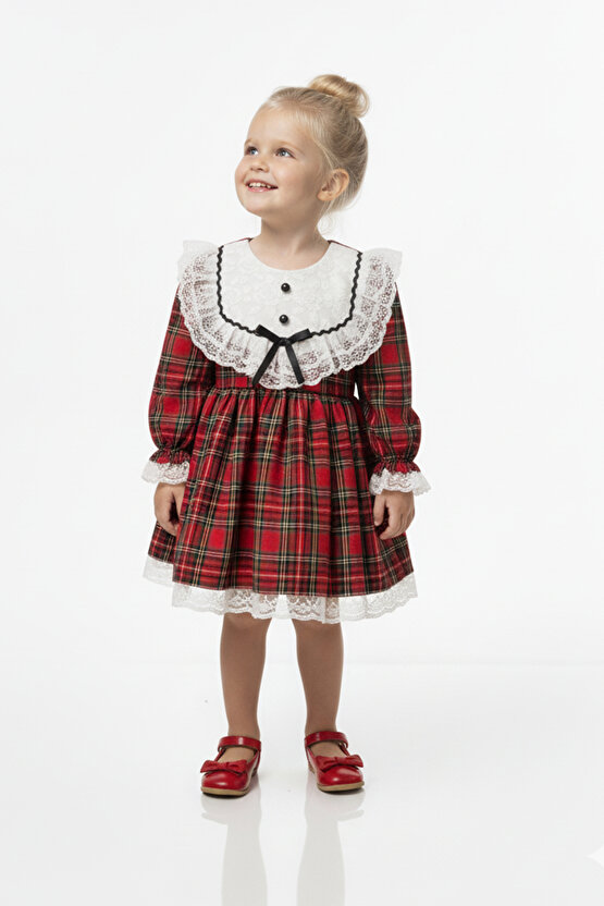 Kız Bebek Elbise Kız Çocuk Elbise Doğum Günü Parti Düğün Özel Gün Uzun Kol Astarlı Elbise