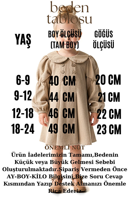 Kız Bebek Elbise Kız Çocuk Elbise Keten Doğum Günü Parti Düğün Özel Gün Uzun Kol Yakalı Astarlı