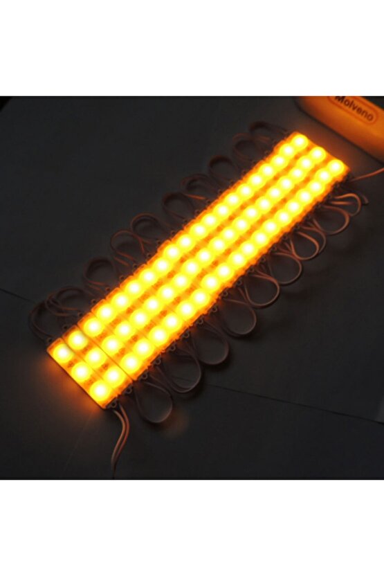 20 Adet 5 Watt AMBER Işık IP65 Modül Led, 10 Adet Magnetli, Çok Kaliteli AMBER Işık Modül Led