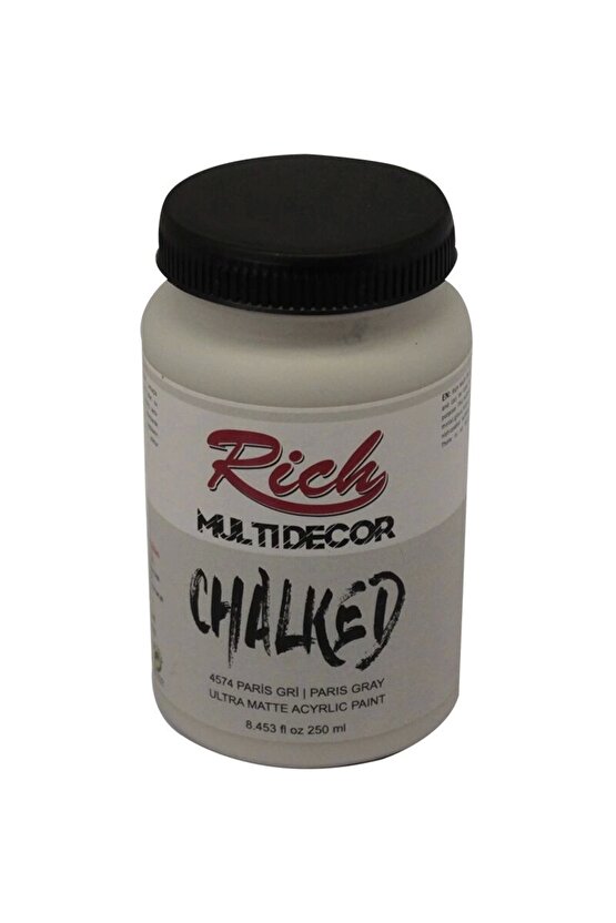 Supertrend Multi Decor Chalked Akrilik Boya 250 cc. 4574 PARİS GRİ