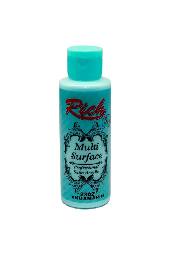 Supertrend Multi Surface Her Yüzey İçin Akrilik Boya 120 cc. 2302 AKUAMARİN