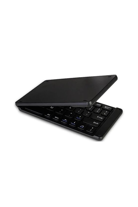 Samsung Tab A9 SM-X110 8.7 Uyumlu Tablet Bluetooth Mini Katlanır Kablosuz Şarjlı Klavye+ Kalem