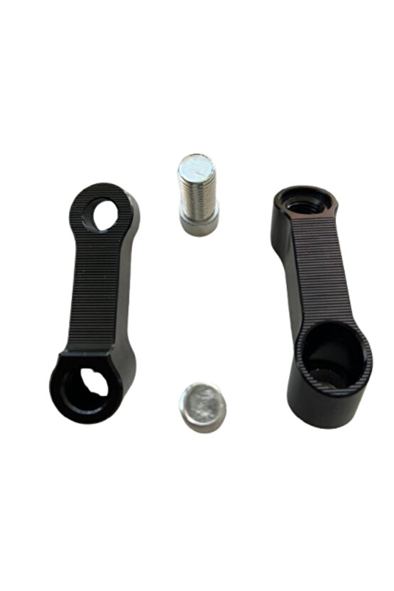 ÜNİVERSAL AYNA UZATMA GENİŞLETME APARATI SİYAH 10mm DÜZ DİŞ PCX