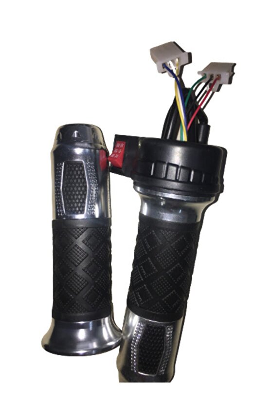 E-bike Gaz Kolu 875 Komple 3 Vites Aliminyum Elcikli Gri