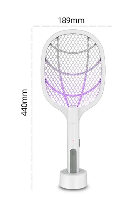Elektrikli sineklik raket USB şarj edilebilir Fly UV işık lambası ile şarjlı sinek öldürücü tuzak