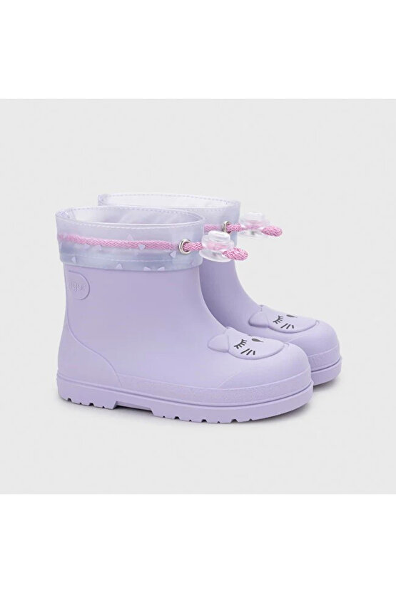 Mendi Gato Borrego İçi Yünlü CC334 Çocuk Yağmur Botu LİLA
