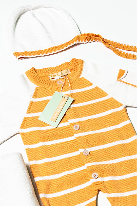 Yenidoğan 4lü Örme Triko Bebek Set