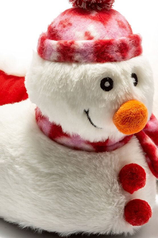 Kardan Kadın,Garson Boy Hayvanlı Panduf Beyaz 3641