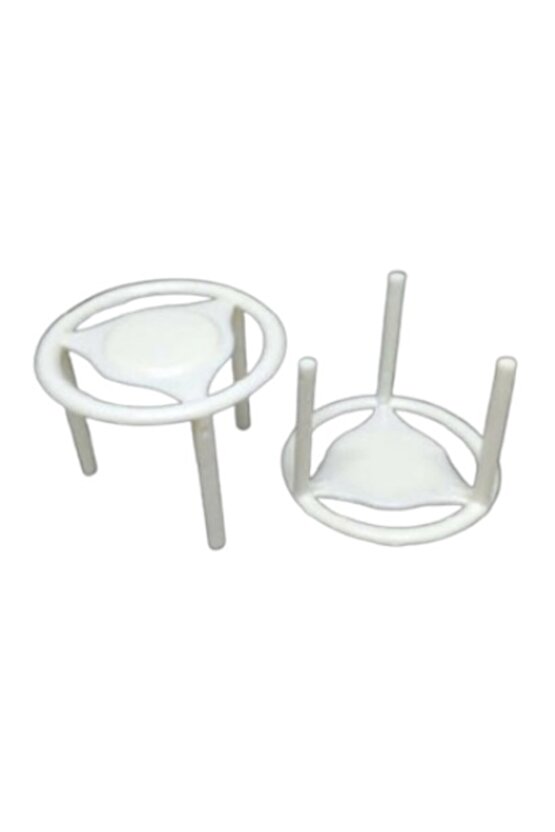 Pizza Ayağı - Plastik - Yuvarlak - Beyaz - 500 Adet