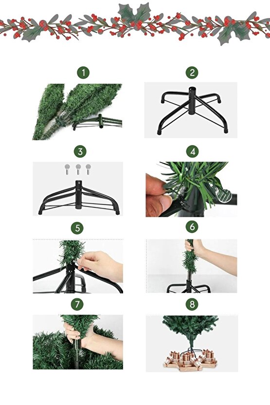 Yılbaşı Ağacı Premium Series Çam Ağacı 150 cm 220 Gür Dallı