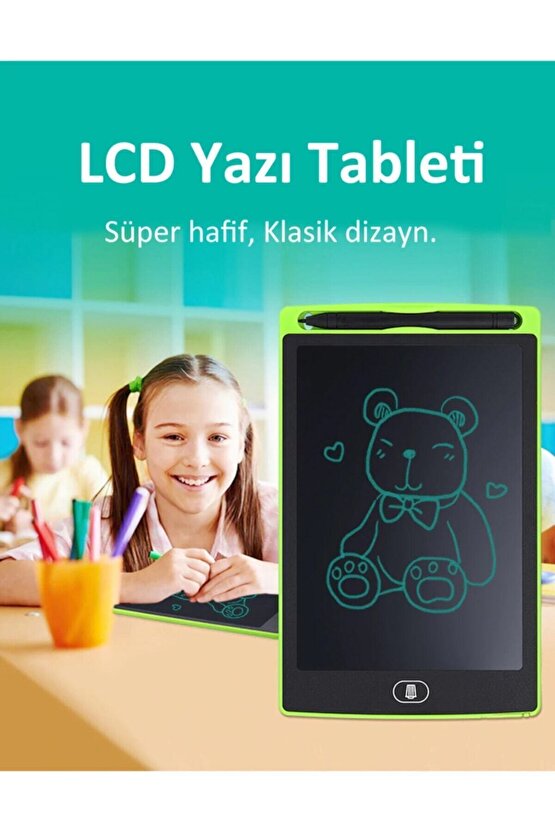8.5 Lcd Grafik Not Yazma Ve Çizim Tableti-2 Yıl Pil Ömrü Çocuklar Için Uygun