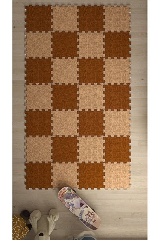 Makinede Yıkanabilen Yumuşak Bebek Çocuk Odası Sı Thc24 | Yapboz Halı | Puzzle Halı