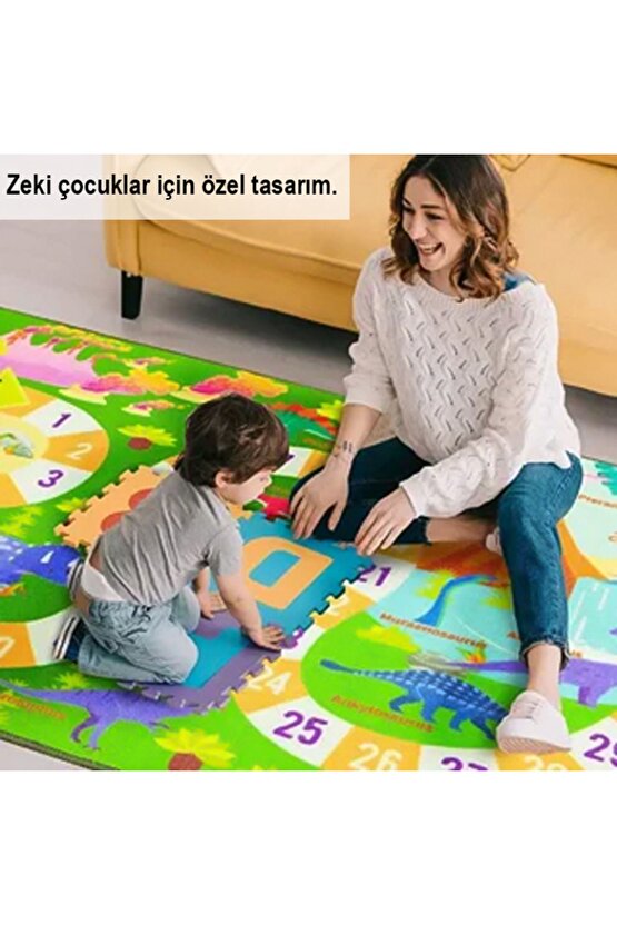 Uzay Desenli Oyun Halısı Çocuk Oyun Matı Yıkanabilir oyun halısı Puzzle Halı Yapboz Halı