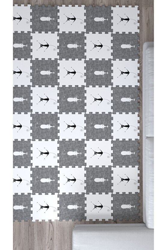 Dekoratif Yıkanabilir Yumuşak Salon Halısı Ths1 | Yapboz Halı | Puzzle Halı