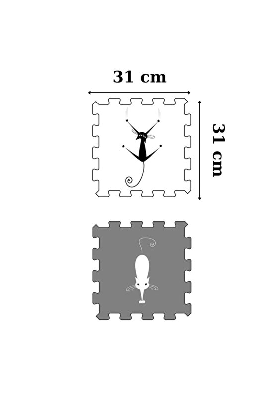 Dekoratif Yıkanabilir Yumuşak Salon Halısı Ths1 | Yapboz Halı | Puzzle Halı