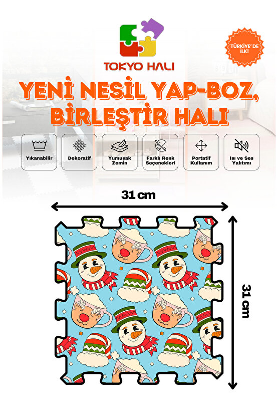 Puzzle Halı Kendi Tasarımını Oluştur Yapboz Halı, Baskılı Halı