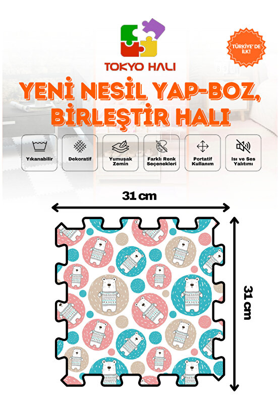Puzzle Halı, Kendi Tasarımını Oluştur, Yapboz Halı, Baskılı Halı