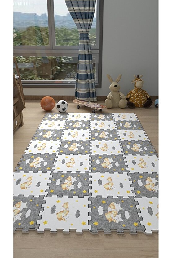 Dekoratif Makinede Yıkanabilen Çocuk Odası Sı Thc19 | Yapboz Halı | Puzzle Halı