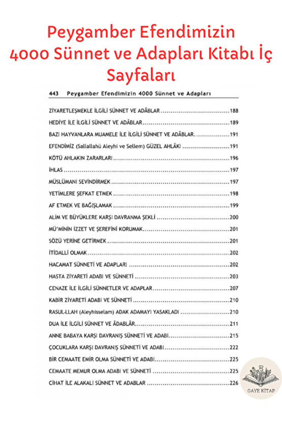 Peygamber Efendimiz (s.a.s.)in 4000 Sünnet ve Adabları ve 41 Vaaz ( 2 Kitap Set ) Ciltli
