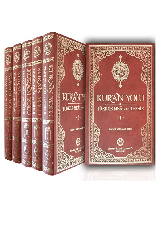 Yeni Baskı Diyanet Işleri Başkanlığı Kuran Yolu Türkçe Meal Ve Tefsiri 5 Cilt