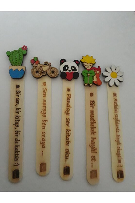 Hediyeli Ahşap Ayraç Seti