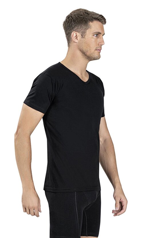 Erkek V Yaka Kısa Kol Atlet Fanila 112 - 9 Adet