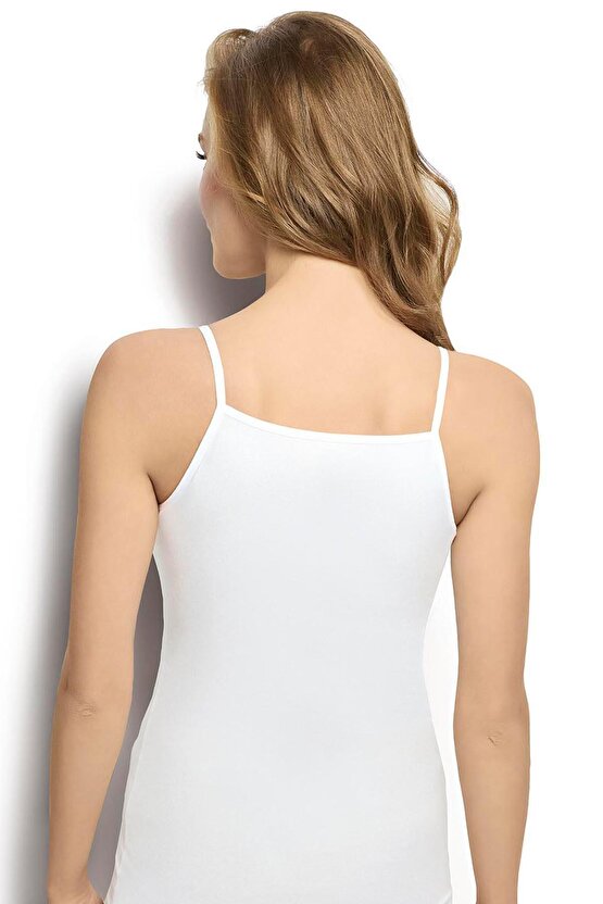 Kadın Modal Pamuklu Nefes Alan Kumaş İp Askılı Atlet 1 Adet