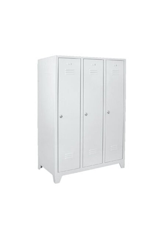 3’lü Soyunma Dolabı | Modern Tasarım ve Geniş İç Hacim