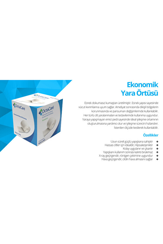OctaCare Ekonomik Yara Örtüsü 6cmx5m