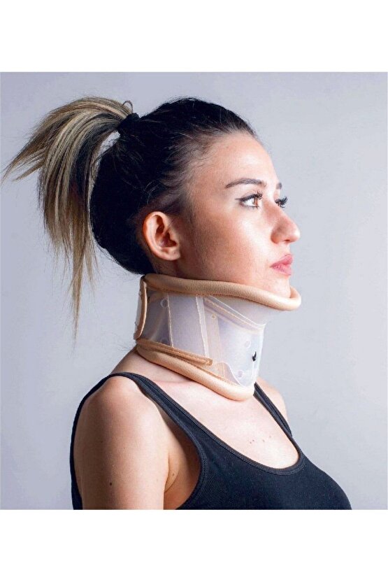 Derili Çenelikli Boyunluk Boyun Korsesi MEDİUM