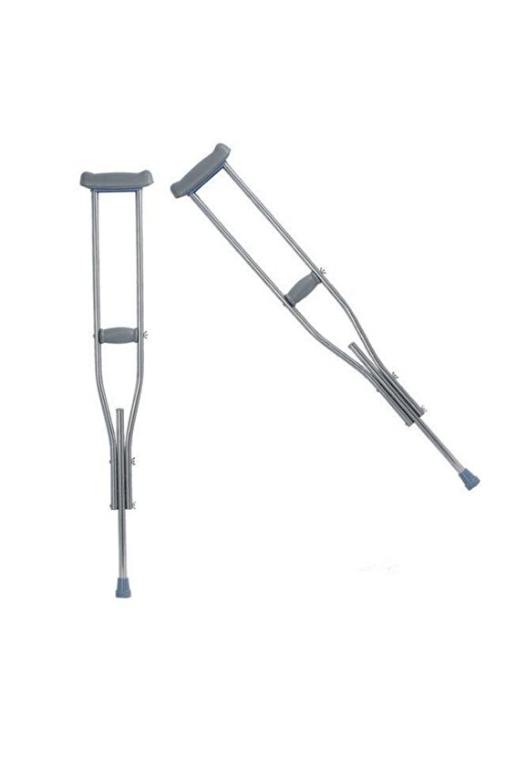 1 Yassı Profil Aliminyum Koltuk Değneği Uzunluk Ayarlı Alüminyum