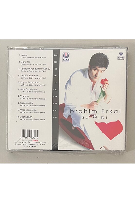 İbrahim Erkal Su Gibi Cd (Jelatininde Sıfır 2001 Orjnal Dönem Baskı Cd)
