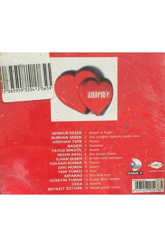 Anneler Günün Kutlu Olsun Anneciğim - Anneme ( CD ) Ambalajında