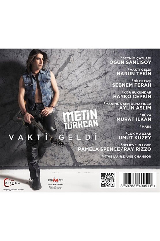 Metin Türkcan ( Vakti Geldi ) CD Ambalajında