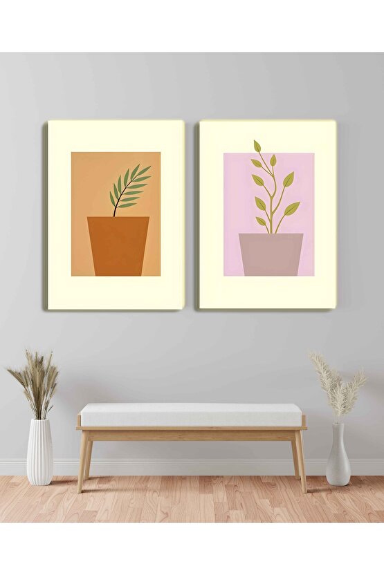 Matisse - Sanat - Soyut - Doğa - Ev - Yaşam ( 2 Li Çerçevesiz ) Poster - Afiş - Tablo NNHT283