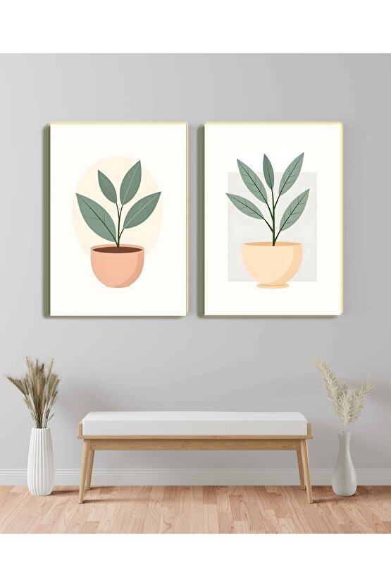 Matisse - Sanat - Soyut - Doğa - Ev - Yaşam ( 2 Li Çerçevesiz ) Poster - Afiş - Tablo NNHT272