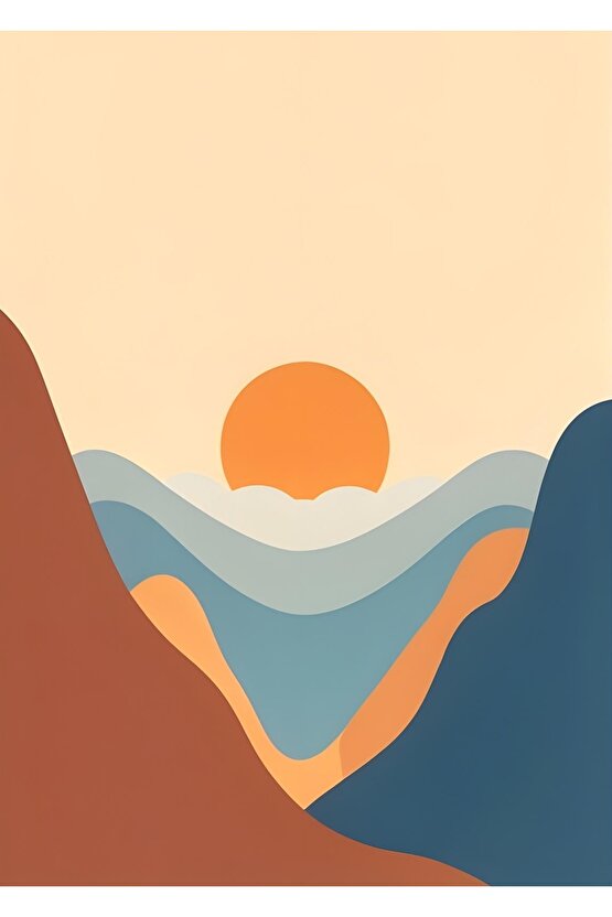 Matisse - Boho - Art Deco - Soyut - Doğa ( 3 lü Çerçevesiz ) Poster - Afiş - Tablo KR2C00858