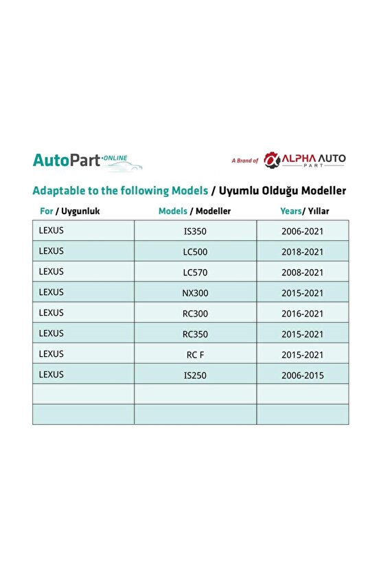 Toyota ve Lexus için Çamurluk Etek Klips - 1 adet