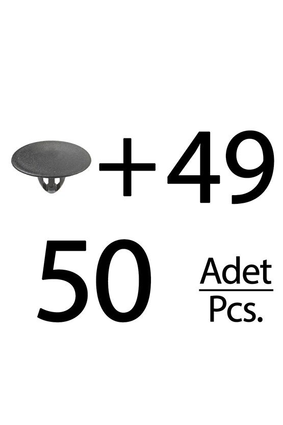 Toyota için Kaput İzalatör Klips- 50li