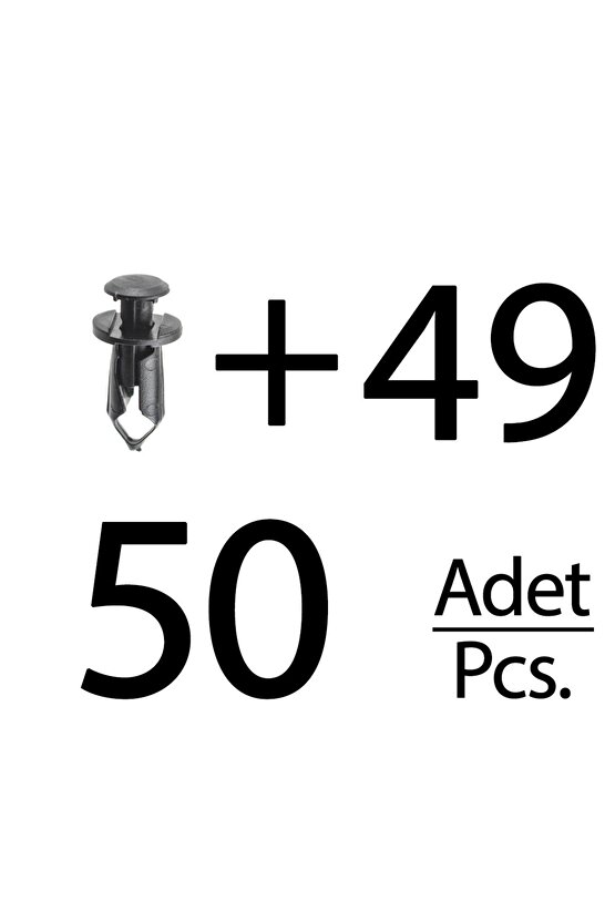 Ford, GM, Toyota, Suzuki için Tampon Izgarası Ve Panel Klips- 50li