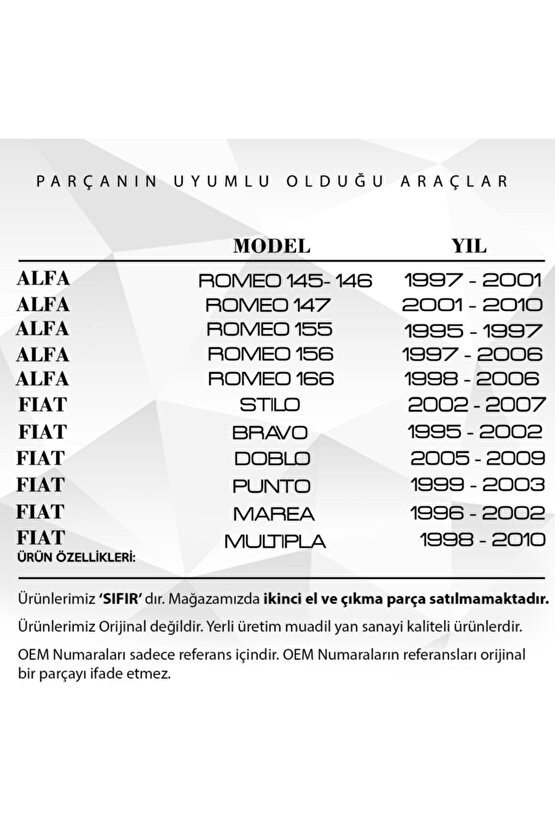 Fiat Doblo,punto,alfa Romeo 155 Için Uyumlu Yağ Karter Tapası - Pullu